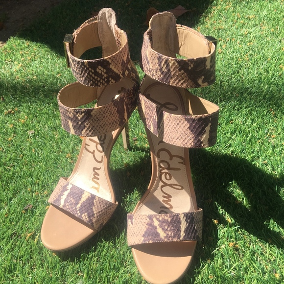 Sam Edelman Shoes - Sam Edelman Addie Snake Print Stiletto Pre❤️
